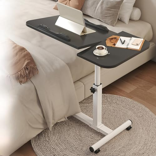 Betttisch über dem Bett, Tisch mit Rollen, Betttisch über dem Bett, Schreibtisch über dem Bett, mobiler Schreibtisch, Betttisch mit Rollen, Computertisch für Bett, Betttisch mit Rollen
