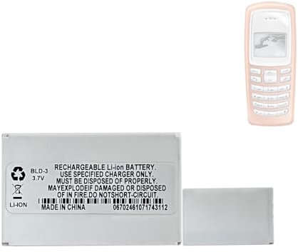 HIGHAKKU Ersatzakku BLD-3 kompatibel mit No-kia 2100, 3200, 3300, 6220, 6610, 6610i, 7250, 7250i Handy Smartphone Telefon
