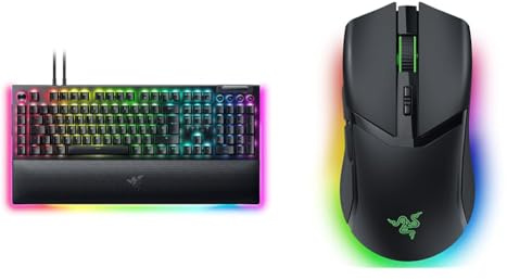 Razer BlackWidow V4 Pro (Green Switch) - Mechanische Gaming-Tastatur & Cobra Pro - Individuell kabellose Gaming-Maus mit RGB