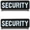 2 StückSECURITYSicherheit Lustig Flagge Patch Abnehmbare Infrarot IR Reflektiv Stickerei Taktisch Militär Patch Applikation für Rucksäcke Kleidung Taschen Weste Jacke