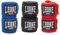 LEONE 1947, 3 Paar Bandagen schwarz/blau/rot, 4,5 m, AB705P