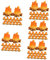 SEWACC 100 STK Feuerschmuck puppenhauszubehör Garden Decor Mikrolandschaftsmodell Lagerfeuer-Modell gefälschtes Lagerfeuermodell Mikro-Fälschung Mikro-Fake-Feuer Miniaturdekoration Harz