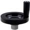 ONLISUM Volant manuel avec poignée rotative, 8 mm x 80 mm, fraiseuse, tour roue ondulée arrière pour fraiseuse industrielle SFU1204