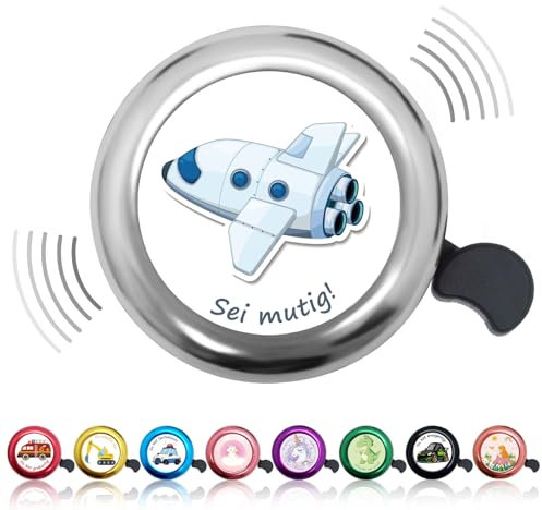 DADAPANGHU Fahrradklingel für Kinder - laute Glocke für Laufrad, Roller, Dreirad - Jungen und Mädchen in vielen Farben