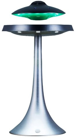 Magnetic Levitating Speaker, UFO Bluetooth Speaker with Wireless Charge, LED Lamp Bluetooth Speaker With 5W Stereo Sound, 360° Rotation, For Home, Office Decor, Unique Gifts