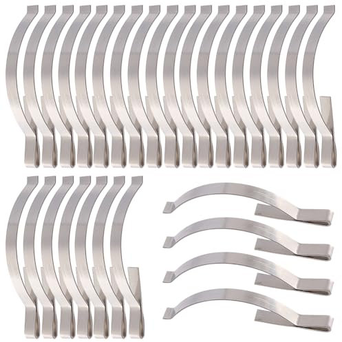 CREATCABIN 50 pz. Molla Tensione Zanzariera Finestre in Acciaio Inox Montaggio Angolare Molla Piatta Finestre Clip Zanzariera Finestre Che Tengono Saldamente Le Zanzariere nei Canali in 5.6x0.5cm