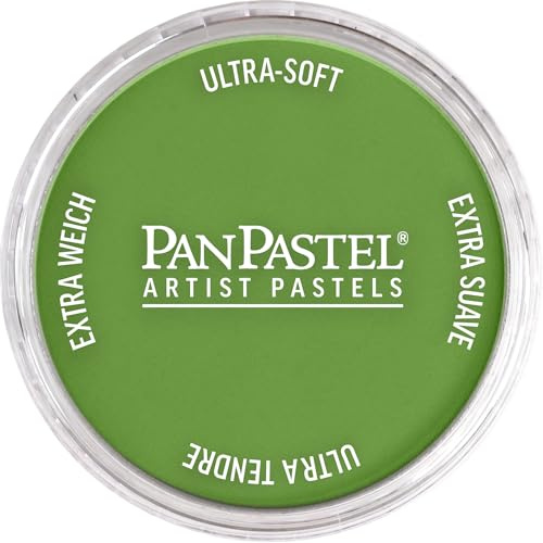 PanPastel Artist Pastels by GOLDEN, Yellow Green Shade, 2.44” / 62mm Pan Diameter, Professional Artist Pastels, Unique Pan Format (cake-like)
