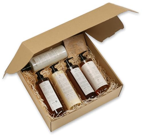 Prija Geschenkset: Seife, Feuchtigkeitscreme, Shampoo/Duschgel, Shampoo, Conditioner 5x380ml + Handcreme 4ml FREE