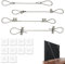 2 Sets of Adjustable TV Safety Straps, Furniture Wall Anchors, Adjustable Anti-Tip Furniture Straps, Without Drilling, for Baby Safety, Suitable for Flat Screen TV Cabinet Table Dresser