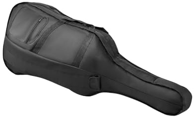 VEVOR Custodia per Violoncello 4/4 Dimensione Completa, Impermeabile Leggera Portatile in Nylon, con Maniglia Rinforzata, Doppie Tracolle, Antigraffio, Professionale a Forma di Violoncello Nero