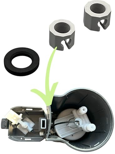 PLEXONE Reparaturset für Sodastream Crystal 1.0 & 2.0 Jet Spirit Easy Crystal Terra 2X Ersatzmutter + CO2 Dichtung Ersatzteil Reparatur