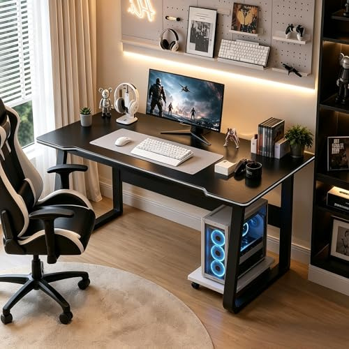 XUEGW Gaming-Schreibtisch, PC-Tisch, Schreibpulte für Schüler, moderner Holzschreibtisch für Computer, Gaming-Tisch für Zuhause, Büro