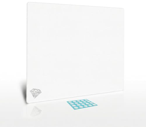 Sensawell Glasspad, Alfombrilla de Cristal Gaming, Alfombrilla ratón, Color Blanco, 300x350mm