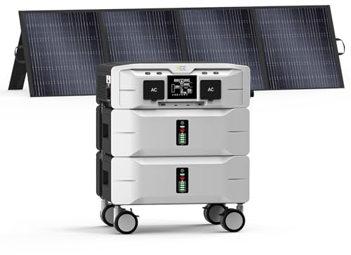 IEE SE5000 5120Wh Generador Solar con Panel 200W Batería LiFePO4 5000W | Estación de Energía Portátil, Ampliable Hasta 10 kWh, App, 11 Puertos, Power Station para Camping, Caravana y Emergencias