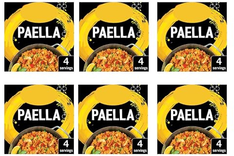 Spanish Paella Recipe Mix, 30g, Ready in 35 Mins, Authentic Flavour, Vegan, No Artificial Colours or Flavourings, Pack of 6
