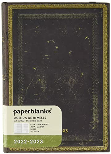 Paperblanks 18 Monate 2022-2023 Arabica | Landschaft | Midi (130 × 180 mm)