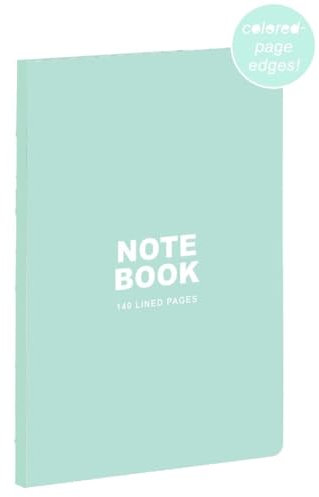 Teneues - A5 Notebook: Pastel Green, 140 Lined Pages, Raw Sewn Spine, Lays Flat: Our A5 Size Standard Paperback Notebook