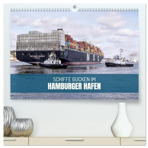 Schiffe gucken im Hamburger Hafen (hochwertiger Premium Wandkalender 2026 DIN A2 quer), Kunstdruck in Hochglanz: Die faszinierende Welt der Häfen mit ... Traditionsschiffen (CALVENDO Orte)