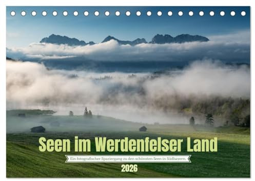 Seen im Werdenfelser Land (Tischkalender 2026 DIN A5 quer), CALVENDO Monatskalender (CALVENDO Natur)