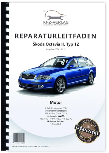 SKODA Octavia 1Z (04-13) 4-Zyl. 1,8l 2,0l Benzinmotor 152-200 PS Reparaturanleitung