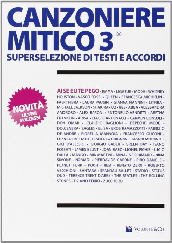 Canzoniere Vol 3 (Musica-Repertorio)