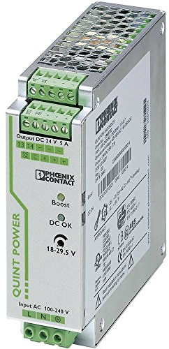 Phoenix Contact QUINT-PS/1AC/24DC/5 DIN Rail Power Supply 24Vdc 5A 120W, 1-Phase