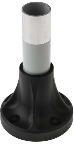 Schneider Electric, XVBZ02A, Harmony XVB, Fixing base for modular tower lights, plastic, 70, 80 mm aluminium support tube with black fixing plate
