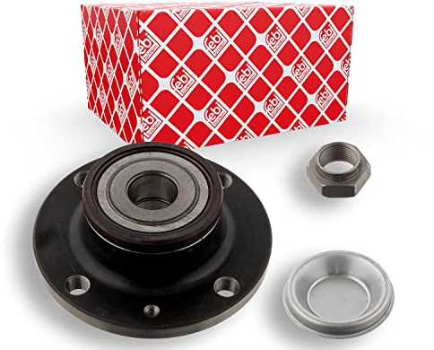 febi bilstein 31185 Wheel Bearing Kit with wheel hub, axle nut and dust cap, pack of one