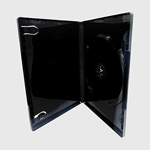 Dragon Trading Black Single CD DVD Blu Ray Disc Cases with 14mm Spine (Pack of 10)