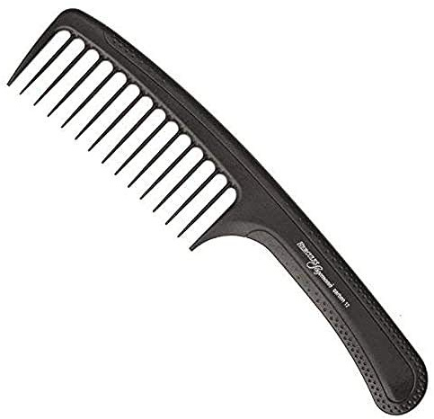 Hercules Sägemann C12 anthrazit Griffstyler groß 9 Carbon Kamm, 1er Pack (1 x 1 Stück)