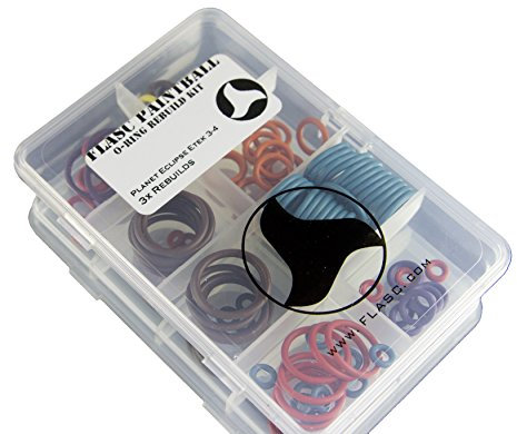 Planet Eclipse Etek 3/4 3 x farbig Paintball O-Ring Rebuild Kit von Flasc Paintball