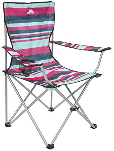 Trespass Branson Chaise de Camping Mixte Adulte, Rayures Tropicales, L/XL