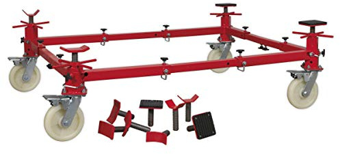 Sealey VMD002 900kg Adjustable Four Post Vehicle Moving Dolly