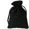 PLECUPE 20 Stück Baumwollbeutel mit Kordelzug, 7 x 9cm (2.7x3.5 Zoll) Leinenbeutel Cotton Stuff Bags Verpackung Beutel Geschenk Taschen für Hochzeit Gunst Süßigkeiten Geschenktüte, Schwarz