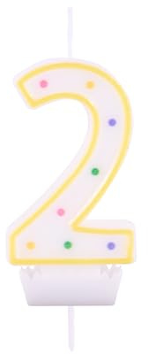 Idena 58362 - Zahlenkerze, Kuchenkerze, Tortenkerze, Dekoration, Kerzen, Geburtstag, Jubiläum, Jahrestag