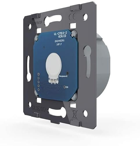 LIVOLO Glas Touch Lichtschalter Funkschalter Steckdosen Wechselschalter uvm in weiß (Modul: Ein/Aus Schalter VL-C701)