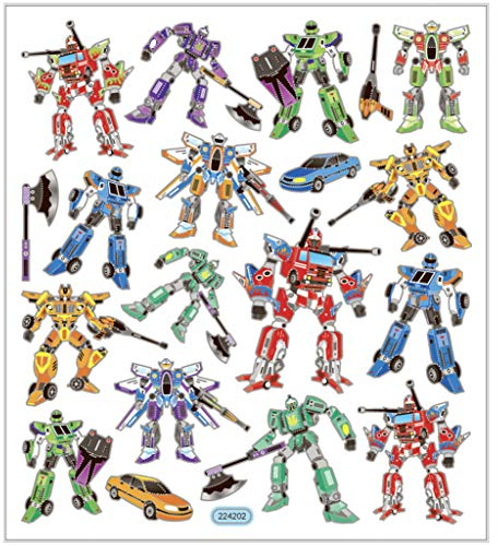 Transformers Sticker Sheet 15 x 16.5 cm Approx. 19 Pieces