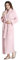 Oksun Dressing Gown Women Full Length Robe Plus Size Fleece Winter Warm Bathrobe, UK14-20(label XL), Pink