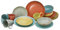 CreaTable, 20438, Serie Nature Collection SPICY, Geschirrset, Kombiservice 16 teilig, Steinzeug