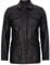 Men's Classic Black Genuine Real Leather Safari Parker Trench Jacket 4XL