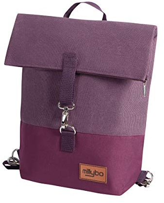millybo SWEET Fahrradtaschen für Gepäckträger Damen & Herren, Fahrrad Tasche Hinten 3-in-1 Gepäckträgertasche und Rucksack, wasserfest (801.006 Burgundy)