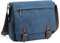 Imyth Messenger Bag for Men and Women, Retro Canvas Shoulder Bag Satchel For College fit 13.3 Inch Laptop (Dark Blue)