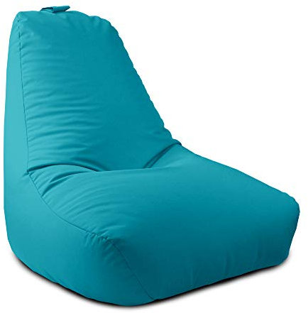 rucomfy Beanbags Large Indoor/Outdoor Bean Bag Chair, Home & Garden Recliner Seat, Durable & Water Resistant 97 x 82 x 80cm (Turquoise)