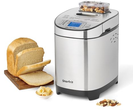 Starfrit Electric Bread Maker, 2lb, 13 Programs, Auto Dispenser, 550W
