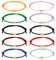 Xinstroe 10 Stück Herz Freundschaftsarmband, Herz Seil Armbänder Filigranes Herz Armband Größenverstellbar Herz Armband für Frauen Mädchen (Gold)