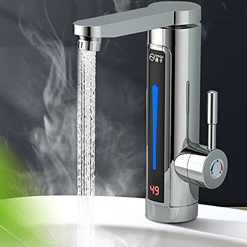 Elektrisch Durchlauferhitzer Wasserhahn Bad/Küche Armatur,Bad Sofort Warm Armatur Küche LED Elektrisch Durchlauferhitzer Wasserhahn 3000W