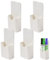 Maotrade 4 Stück Magnetisch Stifthalter Whiteboard Stifte Halter Magnetisch Markerhalterung für Kühlschrank Whiteboard und Schließfach (Weiß)