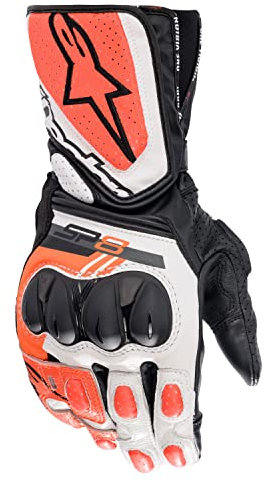 Alpinestars SP-8 V3 Guantes de Motocicleta (Black/Red/White,3XL)