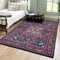 Mazovia Orientalisch Vintage Teppich - Kurzflor Waschbar - Weich Traditioneller Teppich für Wohnzimmer, Schlafzimmer, Esszimmer – Oriental Teppiche - Rot Blau 160 x 230 cm