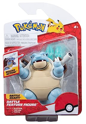 Pokémon PKW3035 - Battle Feature Figure - Turtok, offizielle bewegliche Figuren, 11,5 cm